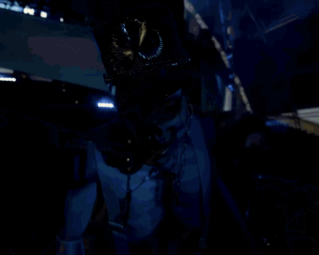 a skeleton with a top hat and suspenders