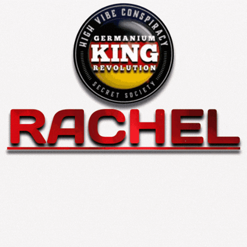a woman wearing a necklace and bracelet with a germanium king revolution logo on the bottom