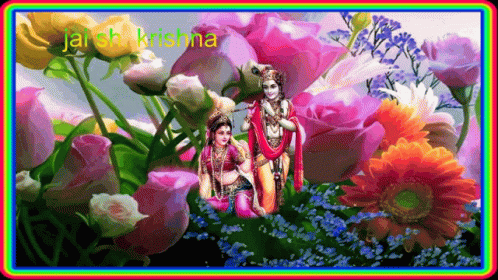 Jai Sh Krishna Nature GIF - Jai Sh Krishna Nature Flowers GIFs