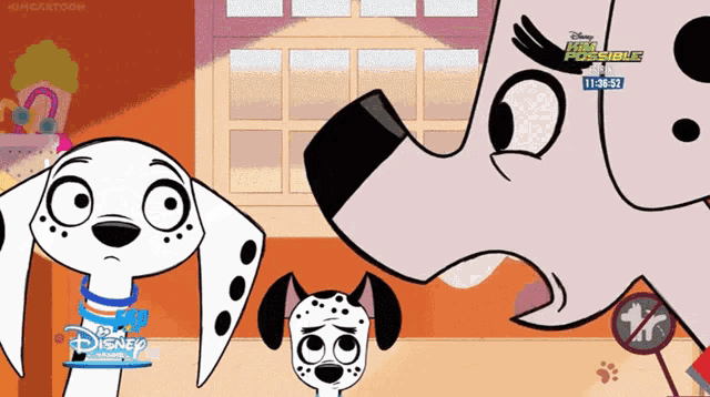 a cartoon dalmatian named 101 dalmatian street from disney channel