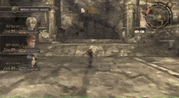 a screenshot of a video game with a character 's hp being displayed