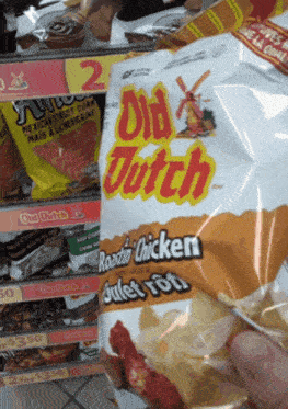 Old Dutch Roastin Chicken GIF - Old Dutch Roastin Chicken Bag Of Chips GIFs
