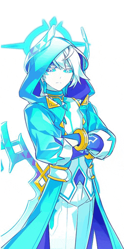 a drawing of a person with a hood on their head