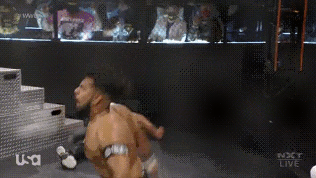a wrestling match is being broadcasted on usa network