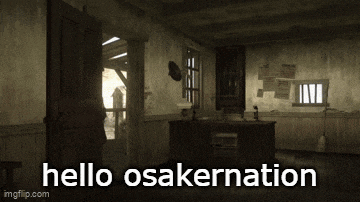 a picture of a room with the words hello osakernation