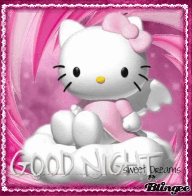 Good Night Hello Kitty GIF - Good Night Hello Kitty Greeting GIFs
