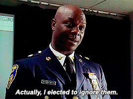 a man in a uniform says actually i elected to ignore them