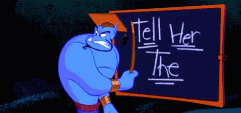 Tell Her The Truth GIF - Aladdin Genie Tell Her The Truth GIFs