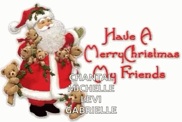 Merry Christmas Chantal Michelle Levi Gabrielle GIF - Merry Christmas Chantal Michelle Levi Gabrielle GIFs