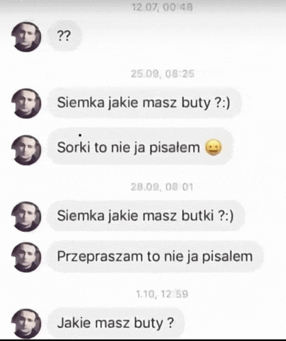 a screenshot of a text conversation between a man and another man