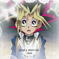 yugi y atem de nico appears to be a cartoon character