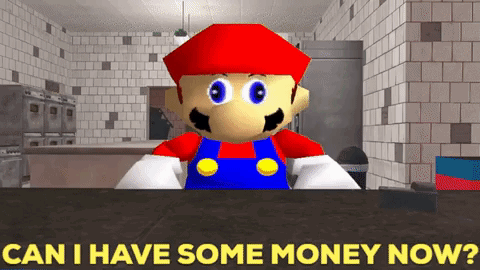 Smg4 Mario GIF - Smg4 Mario Can I Have Some Money Now GIFs