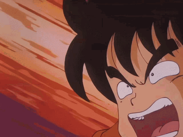 a close up of a cartoon character 's face with his mouth open