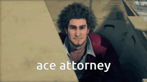 Ace Attorney Yakuza GIF - Ace Attorney Yakuza Ichiban GIFs