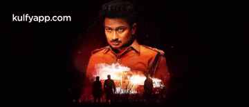 a movie poster for nenjuku needhi shows a man in a uniform