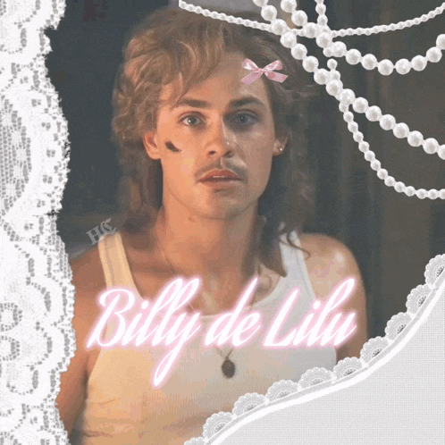 a picture of a man with the name billy de lilu on it