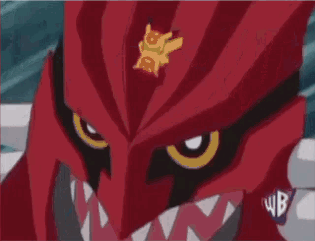 a cartoon character with a wb logo on the bottom left