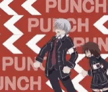 Punch Push GIF - Punch Push Zero Kiryu GIFs