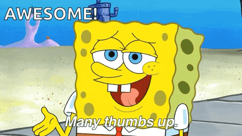 Thumbs Up Good Job GIF - Thumbs Up Good Job Spongebob GIFs