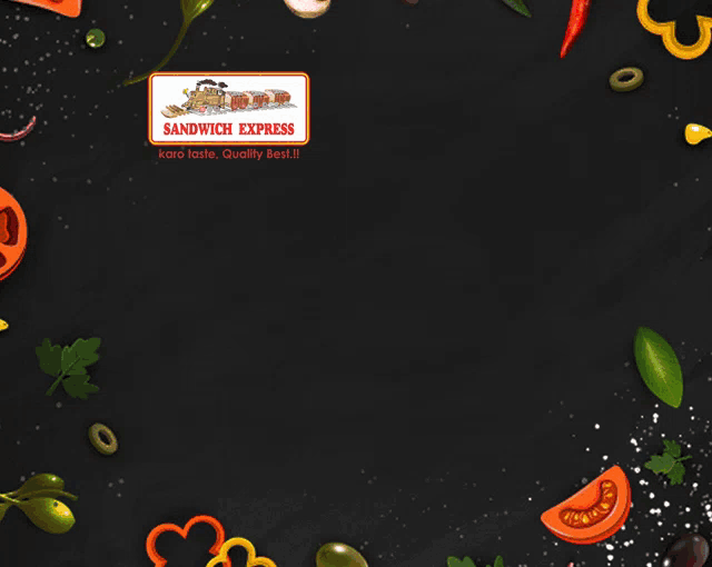 an advertisement for sandwich express with a picture of a sandwich and a phone number