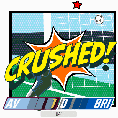 an illustration of a soccer game with the score of 0 to 84