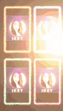 a picture of a woman with a crown and the name ikey on it