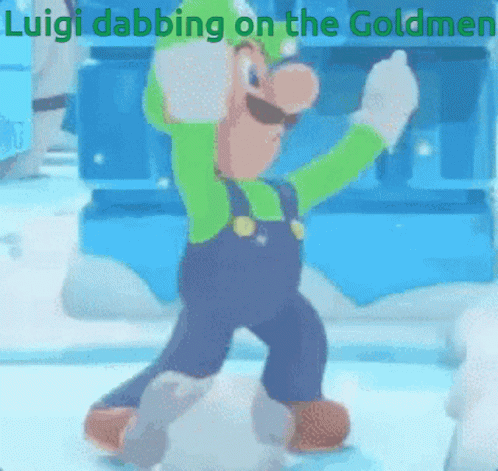 Luigi Luigi Dab GIF - Luigi Luigi Dab Goldmen GIFs