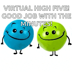 a blue and green ball with arms and legs are standing next to each other .