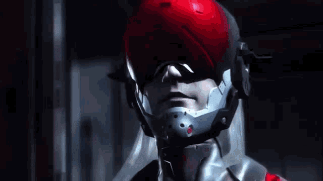 a man wearing a red helmet and goggles says you 've lost your mind