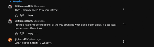 a screenshot of a youtube video with a reply from @littlereaper6006