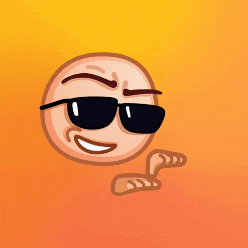 a cartoon smiley face wearing sunglasses and holding a bunch of money