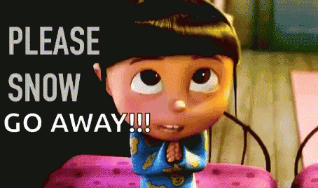 Please Snow Go Away Agnes GIF - Please Snow Go Away Agnes Despicable Me GIFs