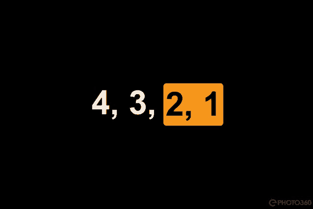 a black background with the numbers 4 3 2 1 in white letters