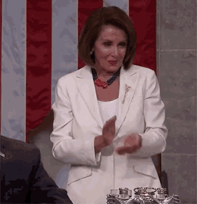 Nancy Pelosi Clap GIF - Nancy Pelosi Clap Smirk GIFs