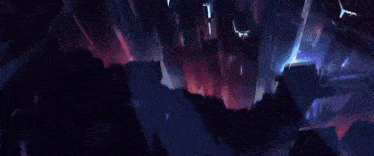 a man in a futuristic suit is standing in front of a city with his arms outstretched in a painting .
