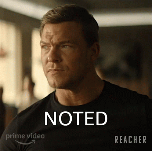 Noted Jack Reacher GIF - Noted Jack Reacher Alan Ritchson GIFs