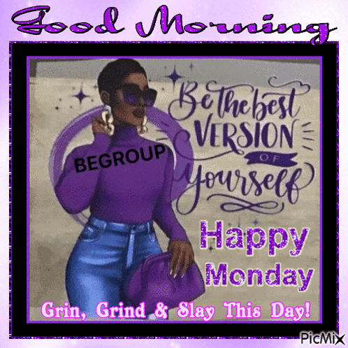 Good Monday Morning Purple GIF - Good Monday Morning Purple GIFs