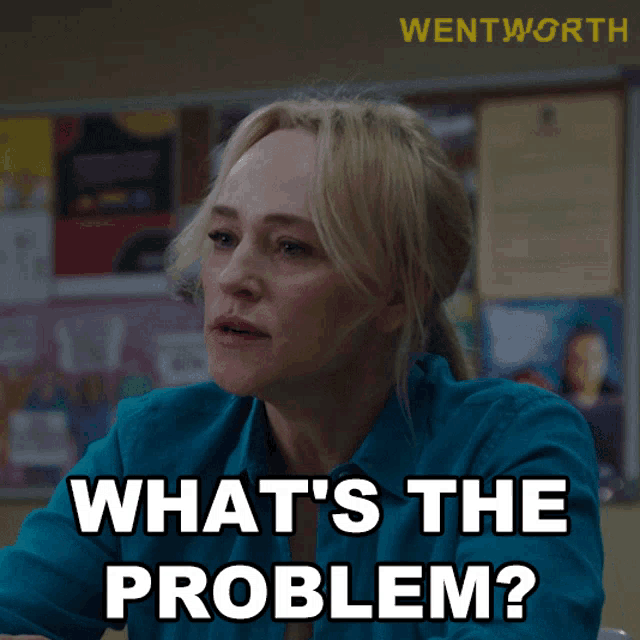 Whats The Problem Marie Winter GIF - Whats The Problem Marie Winter Wentworth GIFs