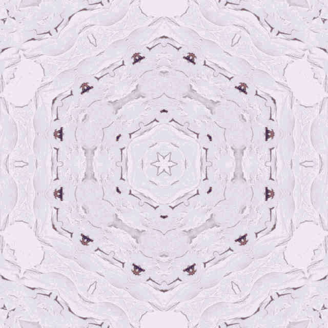 a kaleidoscope of a white background with blue and red arrows