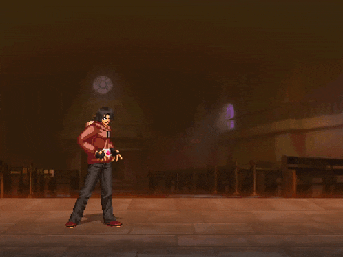 a silhouette of a person in a video game is standing in a dark room