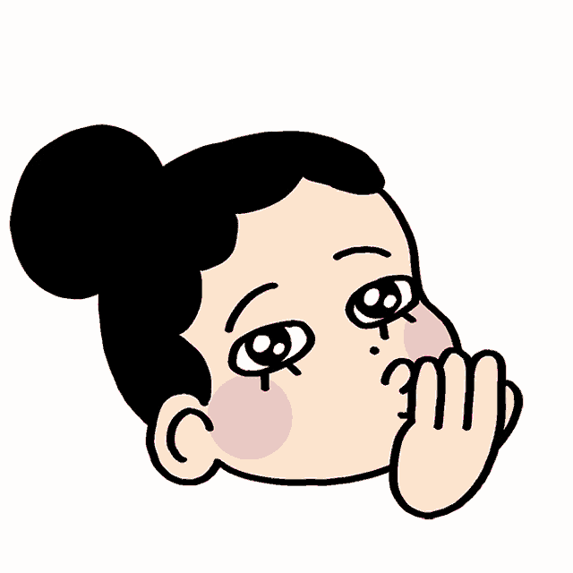 a cartoon drawing of a girl with pink hearts behind her