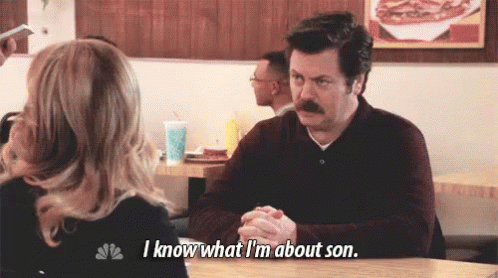 Confident GIF - Parks And Rec Nick Offerman Ron Swanson GIFs