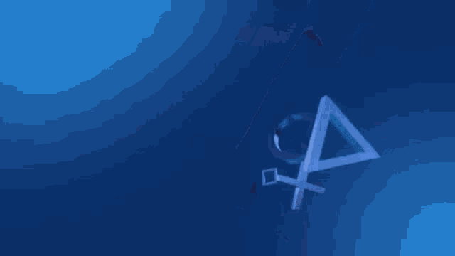 a picture frame is sitting on a blue surface .