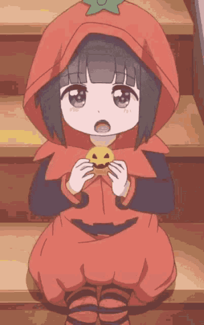 Kawaii Halloween GIF - Kawaii Halloween Anime GIFs
