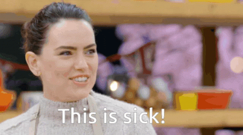 This Is Sick Daisy Ridley GIF - This Is Sick Daisy Ridley Bake Off GIFs