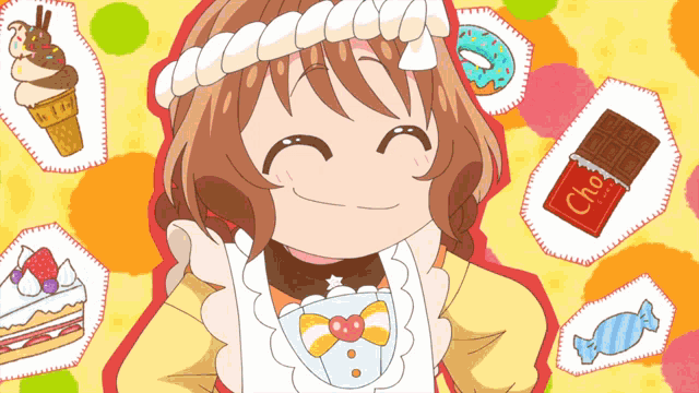 a girl with a choco bar in her mouth