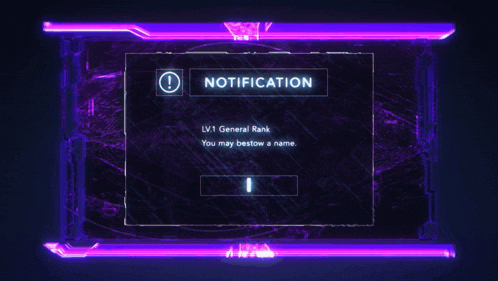 a purple and blue background with a square and a circle in the middle