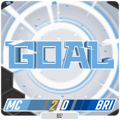 the word goal is on a blue and white graphic