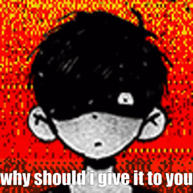 why should i give it to you is written on a red background