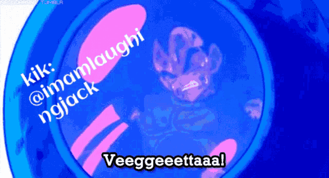 a picture of a cartoon character with the words veeggeettaaal on it